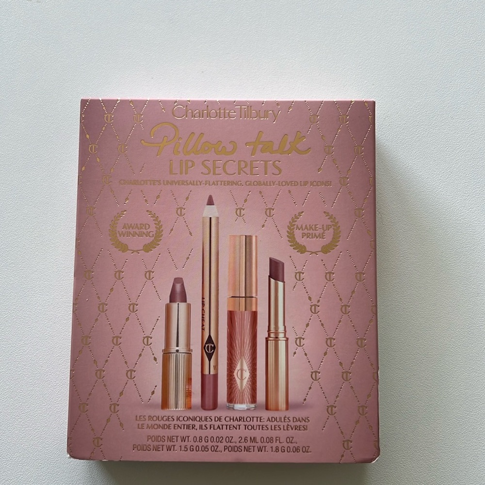 Charlotte Tilbury pillow talk lip secrets set